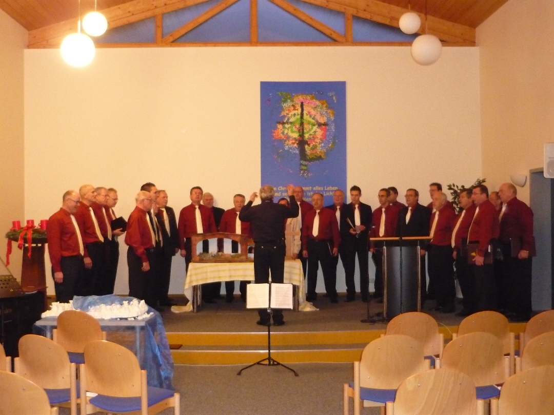 2009: Weihnachtskonzerte, Ansingen in der Kapelle des Gemeinschaftsverbandes
